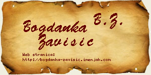Bogdanka Zavišić vizit kartica